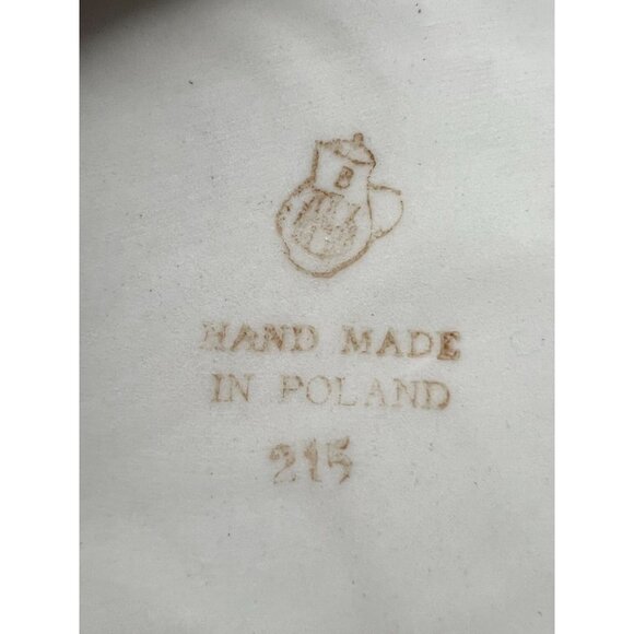 Boleslawiec Polish Ceramic Blue Floral Toast Rack Holder 4 slices or Mail Sorter - Picture 2 of 11